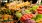 a market with vegetables and fruits