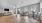 open clubhouse seating area with a wood floor